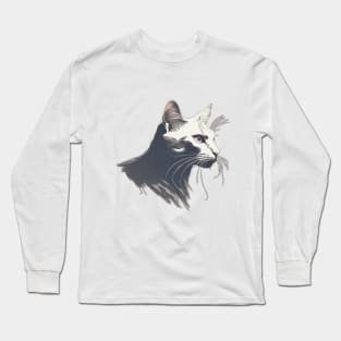 Elegant Feline Majesty Cat Art No. 556 Long Sleeve T-Shirt